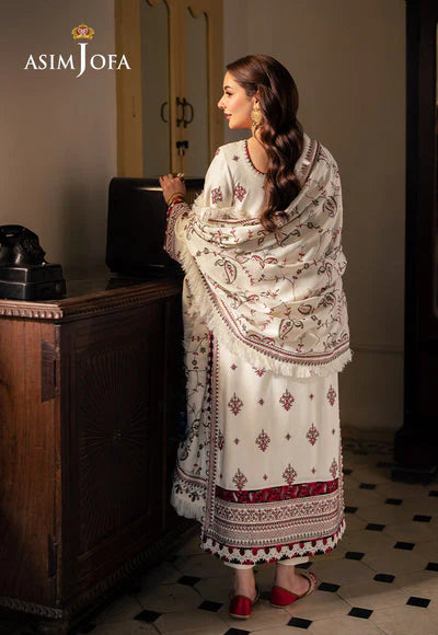 Lawn-3PC Embroidered Shirt With Digital Printed Jauqard Dupatta-5051