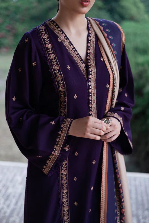 Lawn-3PC Embroidered Shirt With Digital Printed Jauqard Dupatta-5121 - QQ