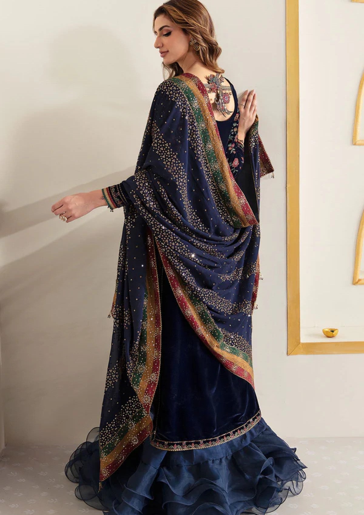 Embroidered Velvet Jazmin JZ-990