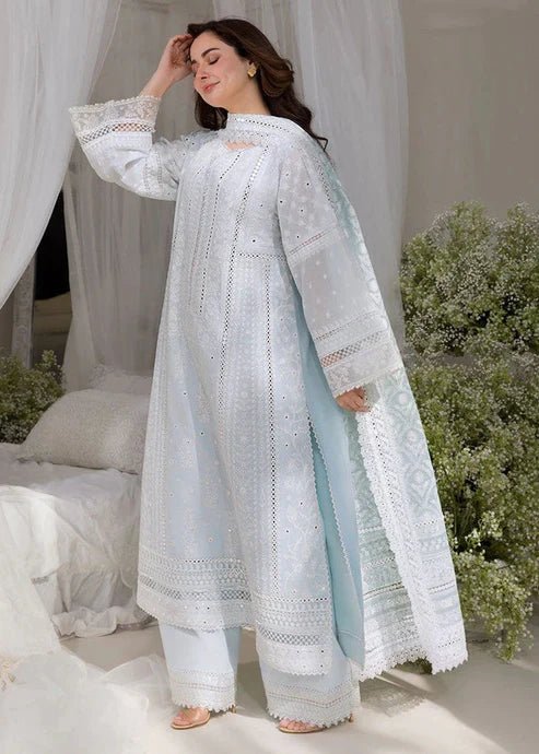 Lawn-3PC Embroidered Shirt with Digital Printed Chiffon Dupatta-5103 - QQ