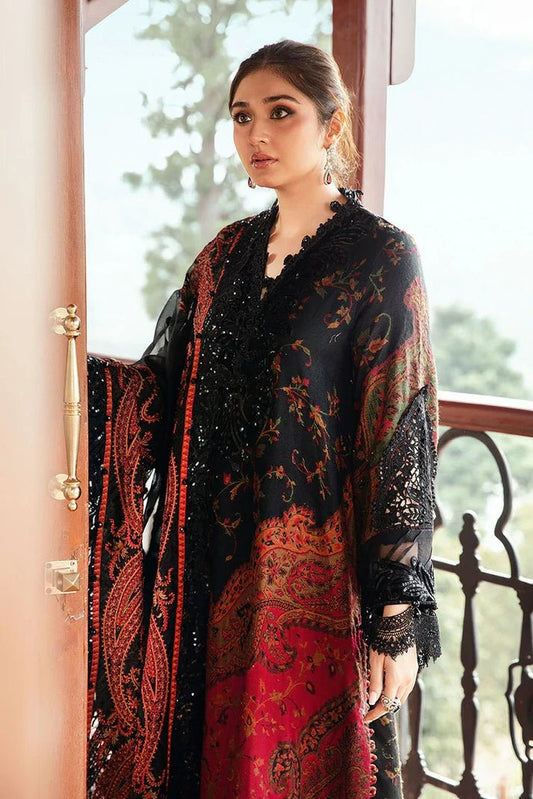 3PC KARANDI PRINTED SHIRT WITH KARANDI PRINTED DUAPTTA AND TROUSER -1709 - QQ