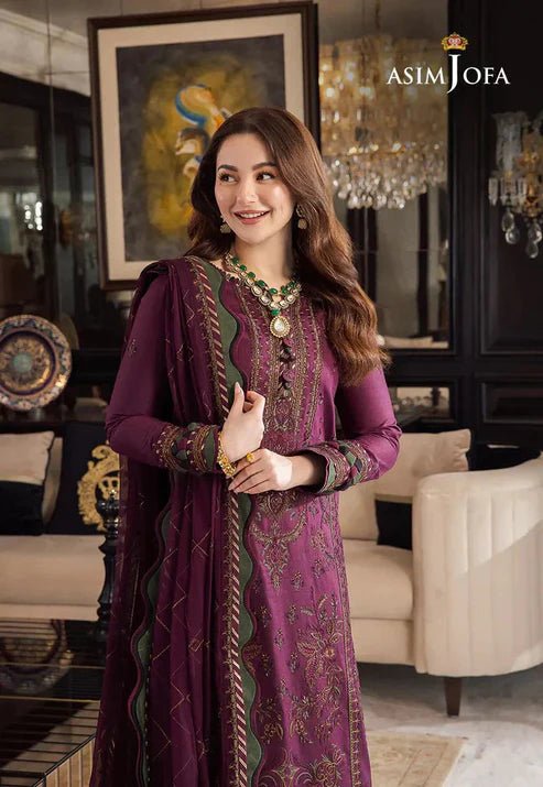 Lawn 3PC Embroidered With Chiffon Embroidered Dupatta- 5015 - QQ