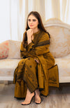 Dhanak-3PC Embroidered Shirt with Dhanak Embroidered Dupatta -3398