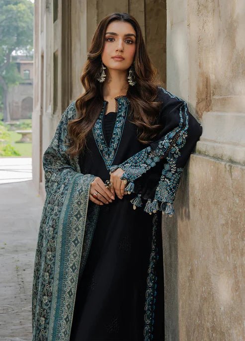 Lawn-3PC Embroidered Shirt With Digital Printed Jauqard Dupatta-5048 - QQ