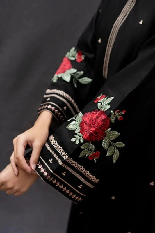 2PC Lawn Embroidered Shirt-5195 - QQ