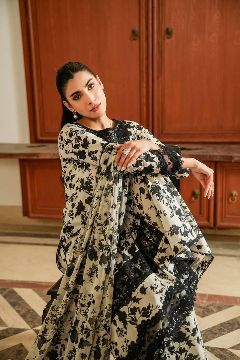 Karandi-3PC Digital Printed Shirt with Karandi Digital Printed Dupatta -1716 - QQ