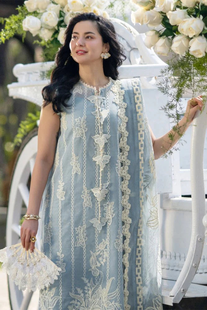Lawn-3PC Embroidered Shirt With Digital Printed Jacquard Dupatta-5309