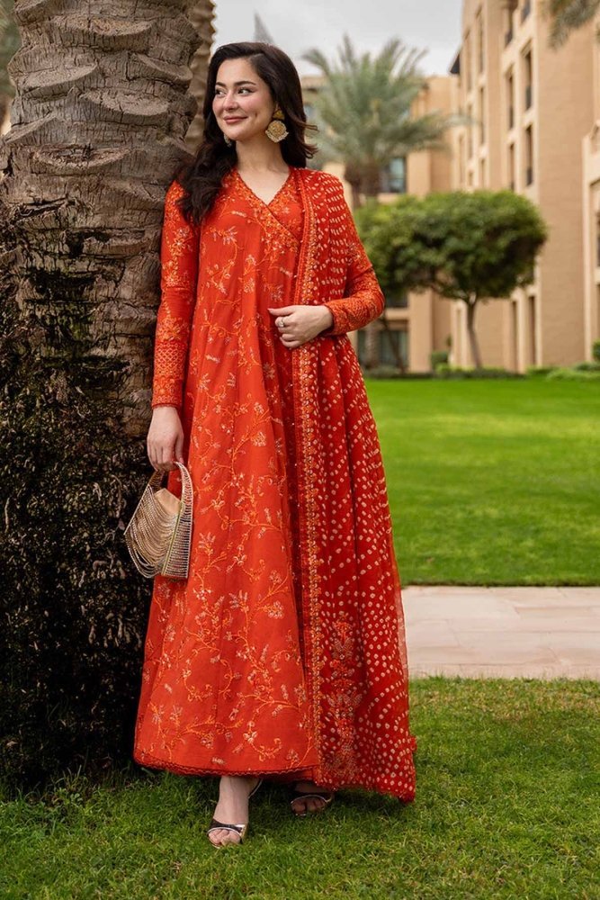 Lawn-3PC Sequence Embroidered With Digital Printed Jacquard Dupatta-5301 - QQ