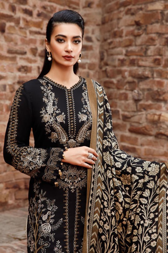 Lawn-3PC Embroidered Shirt with Digital Printed Jacquard Dupatta-1171 - QQ