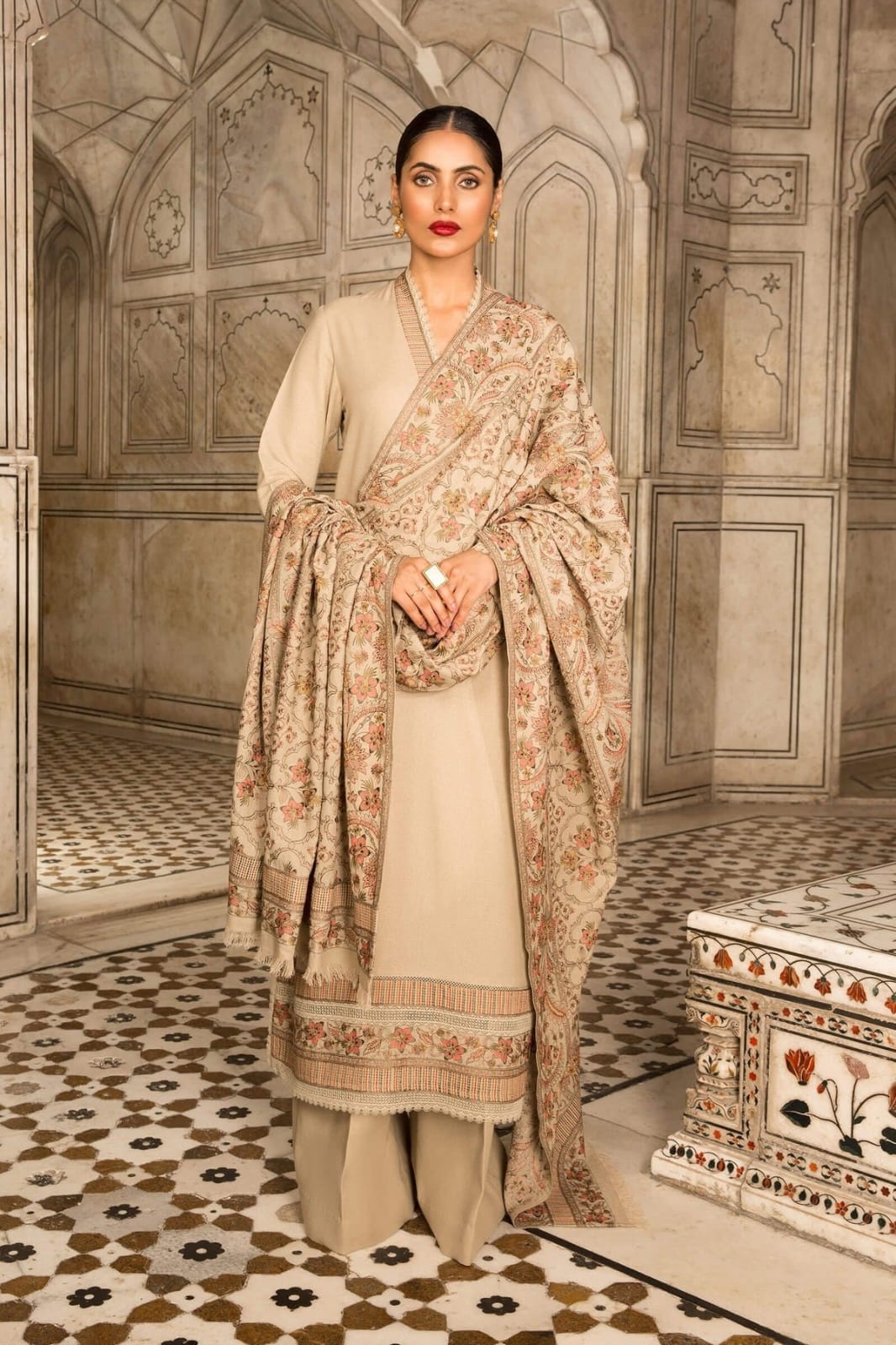 Bareeze 3Pcs Dhanak Embroidered BR-860