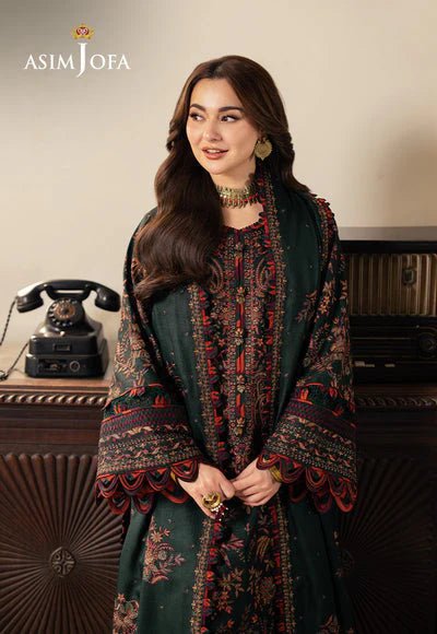 Lawn 3PC Embroidered With Chiffon Embroidered Dupatta-5084 - QQ