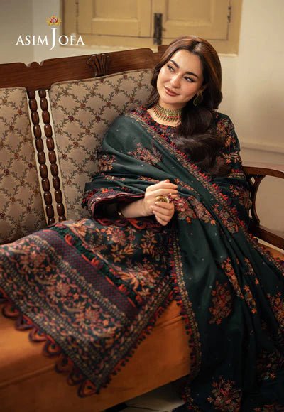 Lawn 3PC Embroidered With Chiffon Embroidered Dupatta-5084 - QQ