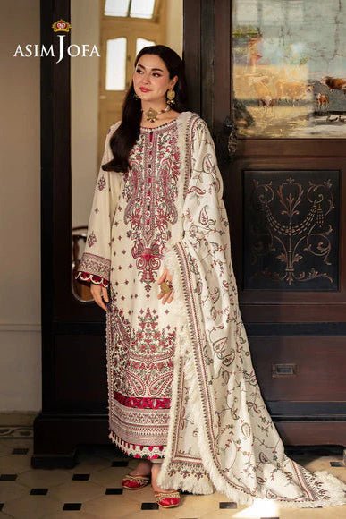 Lawn-3PC Embroidered Shirt With Digital Printed Jauqard Dupatta-5051 - QQ