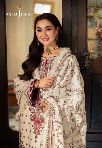 Lawn-3PC Embroidered Shirt With Digital Printed Jauqard Dupatta-5051 - QQ