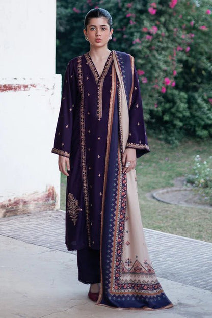 Lawn-3PC Embroidered Shirt With Digital Printed Jauqard Dupatta-5121 - QQ