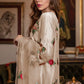 Silk 3PC Embroidered With Organza Embroidered Dupatta-1316 D