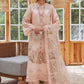 Lawn-3PC Embroidered Shirt with Organza Printed Dupatta with Embroidery - 5109