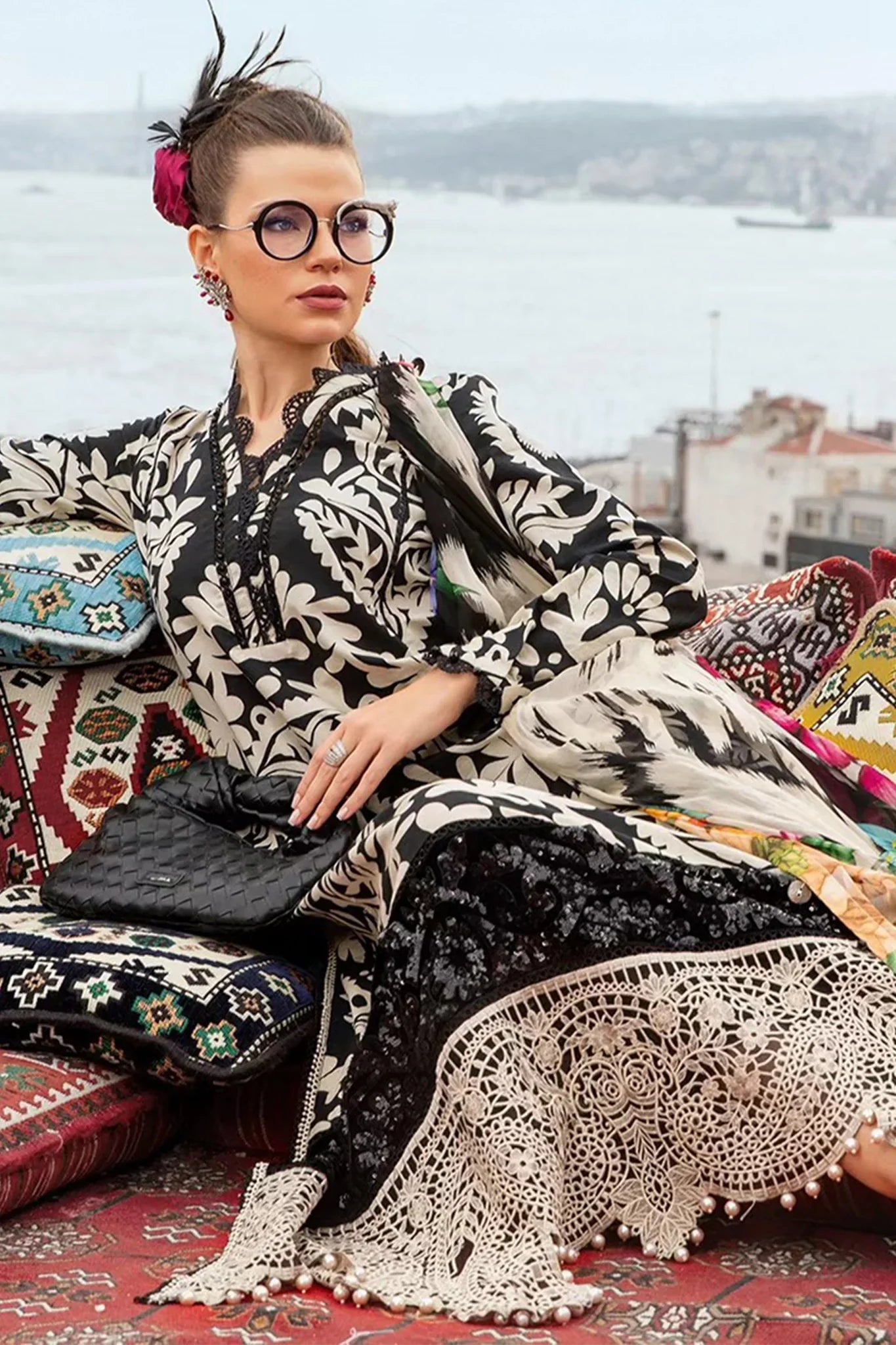 ZAINAB CHOTTANI 3PC LAWN PRINTED Q912