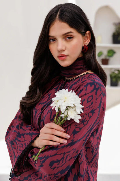 KARANDI 3PC PRINTED SHIRT WITH KARANDI PRINTED DUAPTTA AND TROUSER-822 - QQ