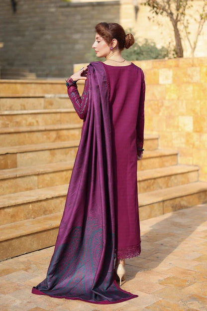 Lawn-3PC Embroidered with Digital Printed Jacquard Dupatta-5043 - QQ