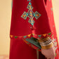 Dhanak-3PC Embroidered Shirt with Digital Printed Wool Shawl - 3437