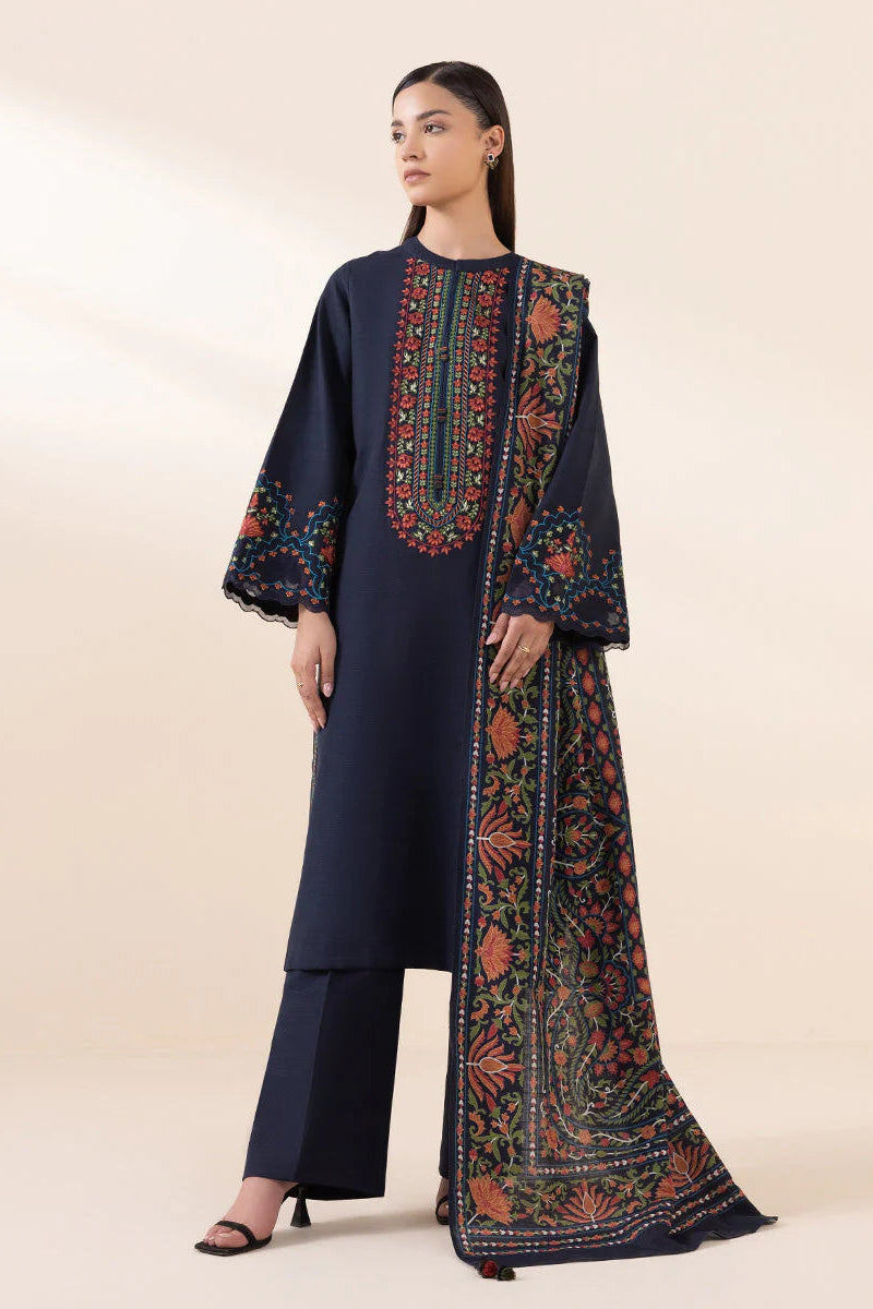 Lawn-3PC Embroidered with Digital Printed Jacquard Dupatta-5116