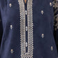 Dhanak-3PC Embroidered Shirt with Digital Printed Wool Shawl - 3511