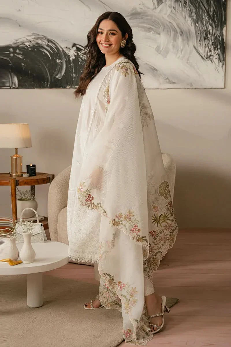 3 PIECE EMBROIDERED LAWN SUIT SS-456 L