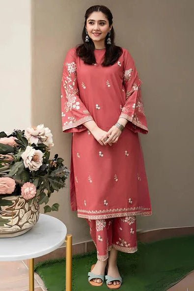 Lawn 2PC EMBROIDERED SHIRT AND TROUSER-5009 - QQ