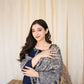 AISLING Dhanak 3PC Embroidered With Digital Printed Wool Shawl-629