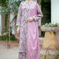 3PC-Printed Lawn Zarri Shirt With Voile Printed Dupatta-1522