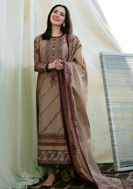 Dhanak-3PC Embroidered Shirt with Dhanak Embroidered Dupatta-3448