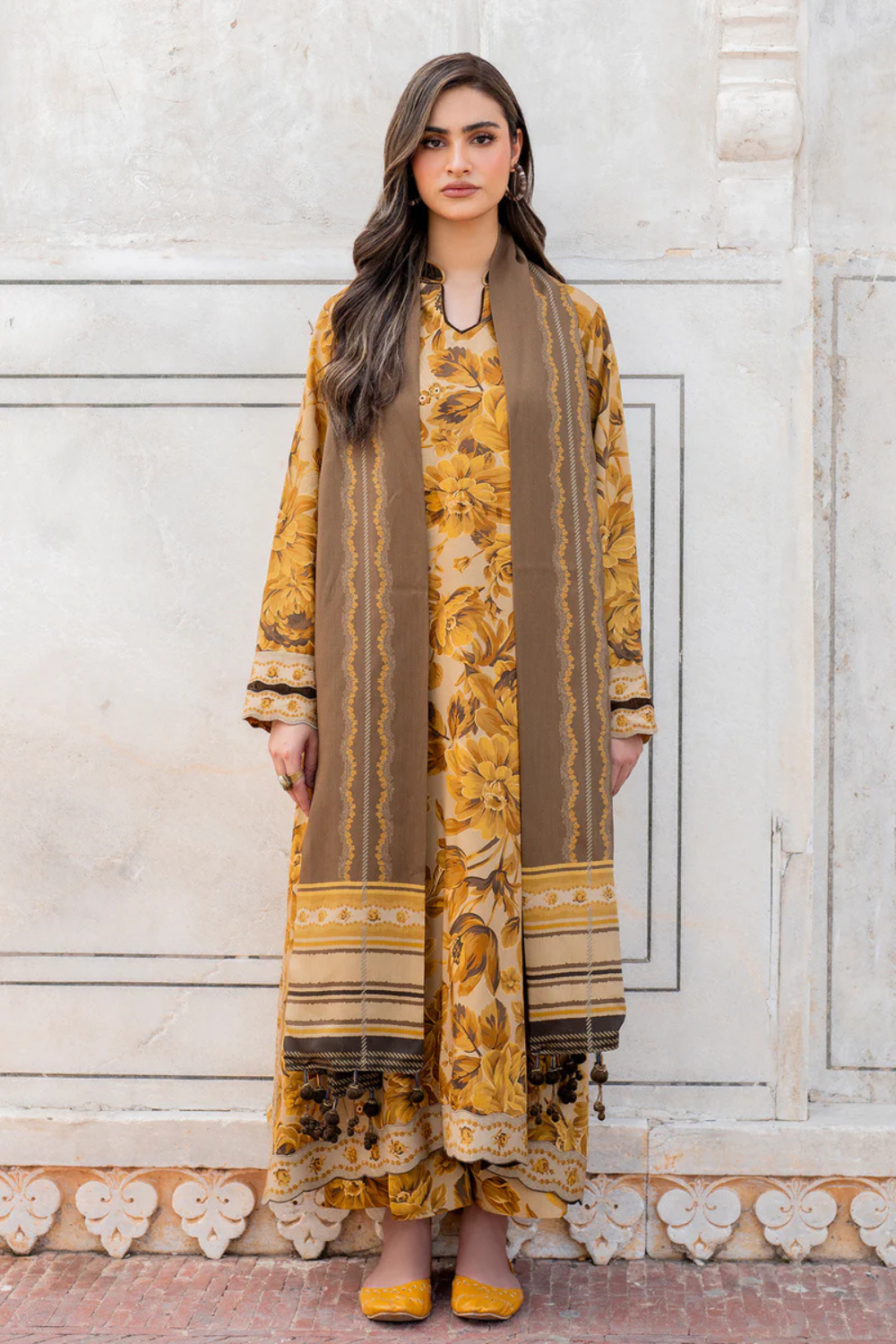 Baroque Khaddar 3PC Printed Q0476