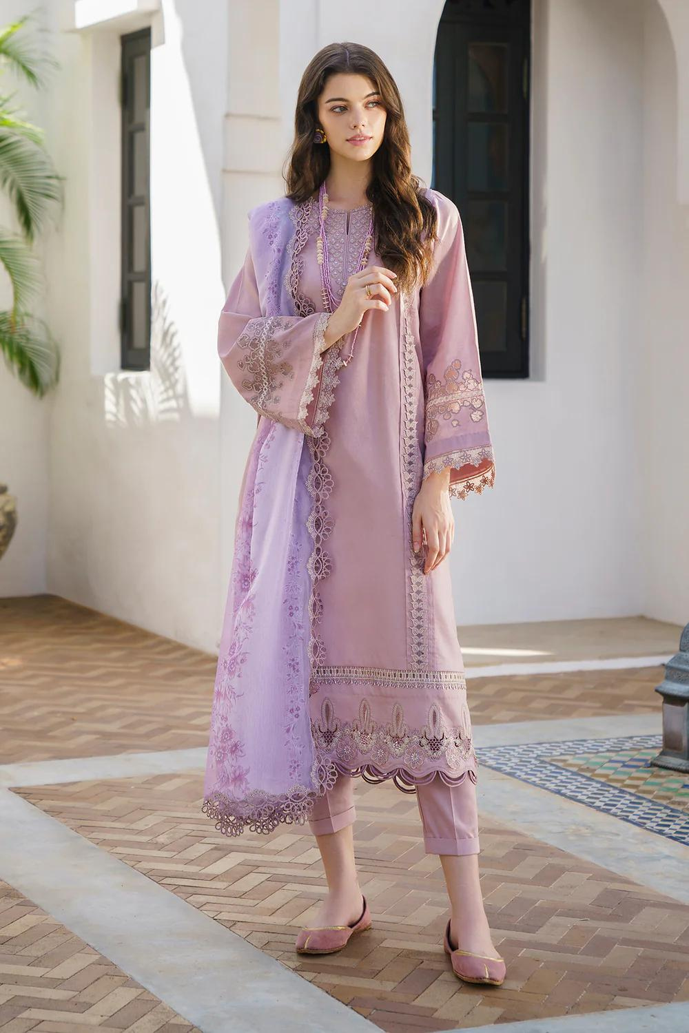 3PC LAWN EMBROIDERED Q484