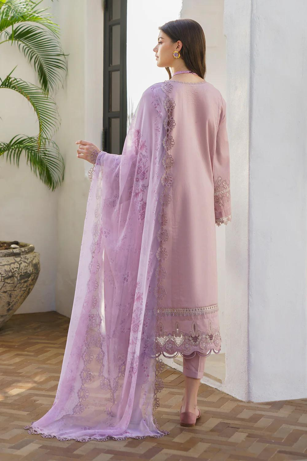 3PC LAWN EMBROIDERED Q484