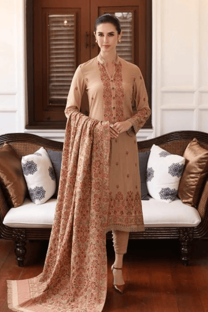 Bareeze 3Pcs Dhanak Embroidered BR-685 - QQ