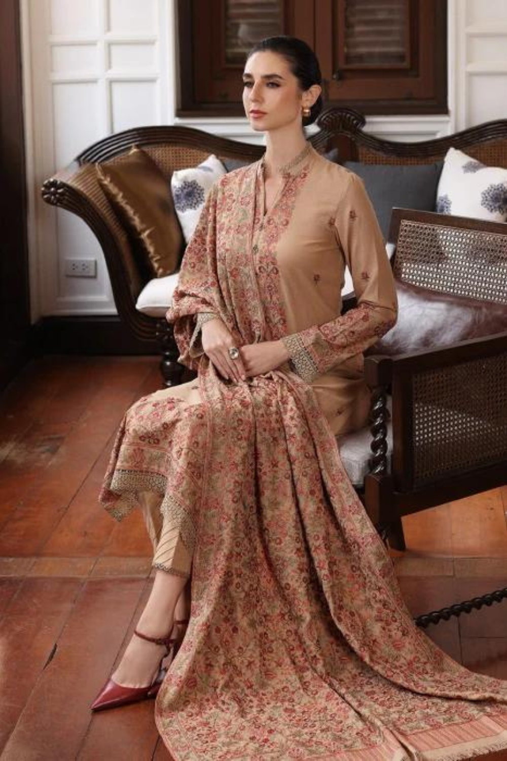 Bareeze 3Pcs Dhanak Embroidered BR-685