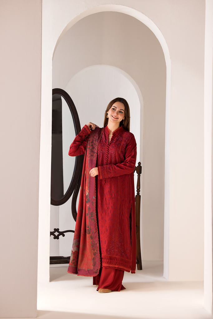 SOBIA NAZIR - 3 PIECE DHANAK EMBROIDERED