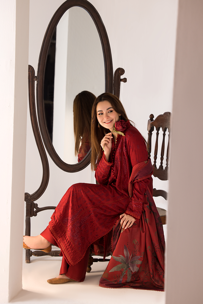 SOBIA NAZIR - 3 PIECE DHANAK EMBROIDERED