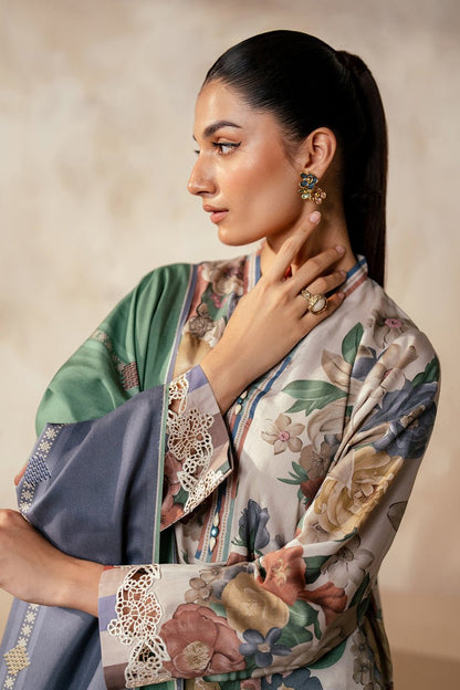 BAROQUE 3PC KARANDI PRINTED SHIRT WITH KARANDI PRINTED DUAPTTA AND TROUSER - 1705 - QQ