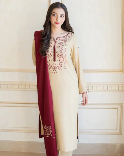 Dhanak 3PC Embroidered-616 - QQ