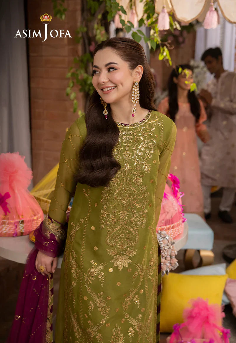 Lawn 3PC Embroidered With Chiffon Embroidered Dupatta-5020