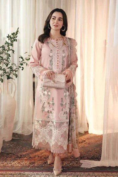 Lawn-3PC Embroidered Shirt with Digital Printed Jacquard Dupatta- 5036 - QQ