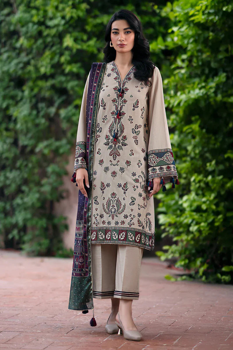 JAZMIN Khaddar 3PC Embroidered Q0467