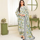 CREATION KHADDAR 3PC WITH KHADDAR PRINTED SHIRT & TROUSER-915