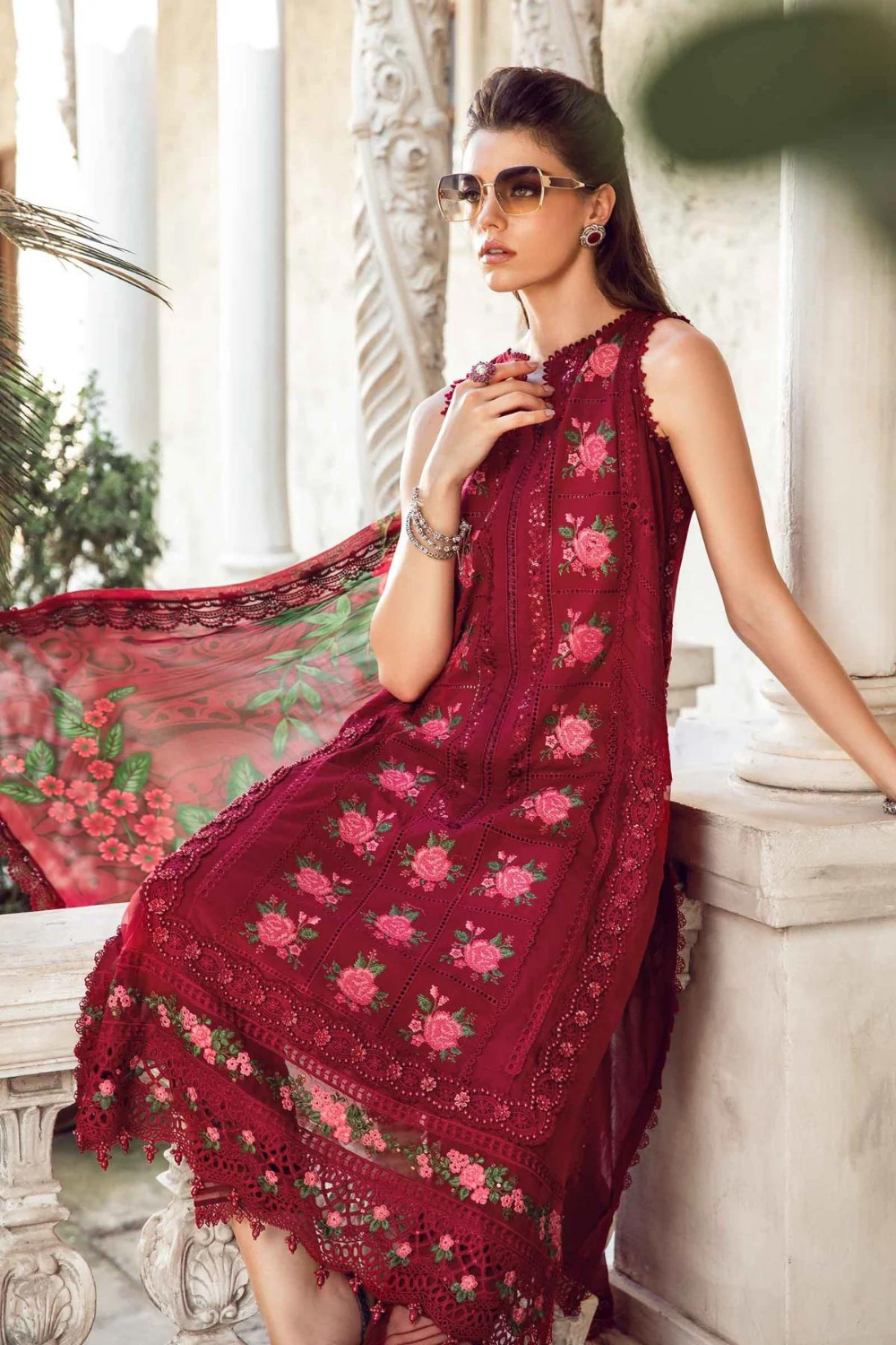 3PC Lawn Embroidered Q629