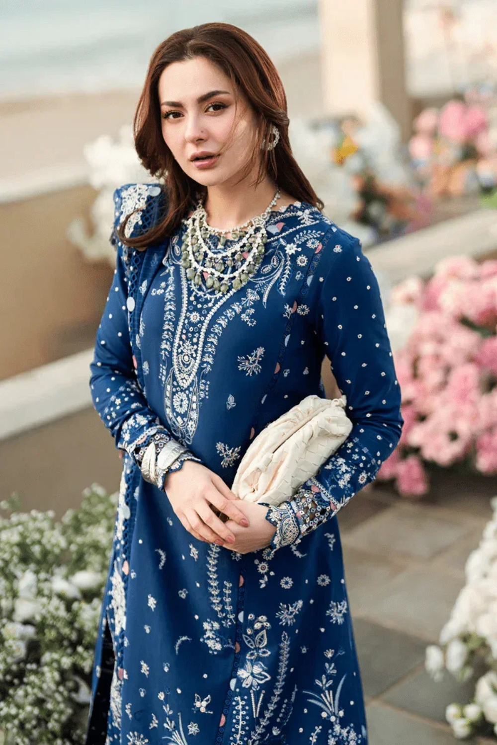 3PC Dhanak Embroidered Shirt with printed funcy dupatta Q0923