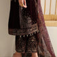 Velvet-3pc Embroidered with Organza Embroidered Dupatta-956