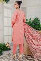 SAFWA FLORAL 3PC Dhanak Embroidered Shirt With Digital Printed Shawl-2003 - QQ