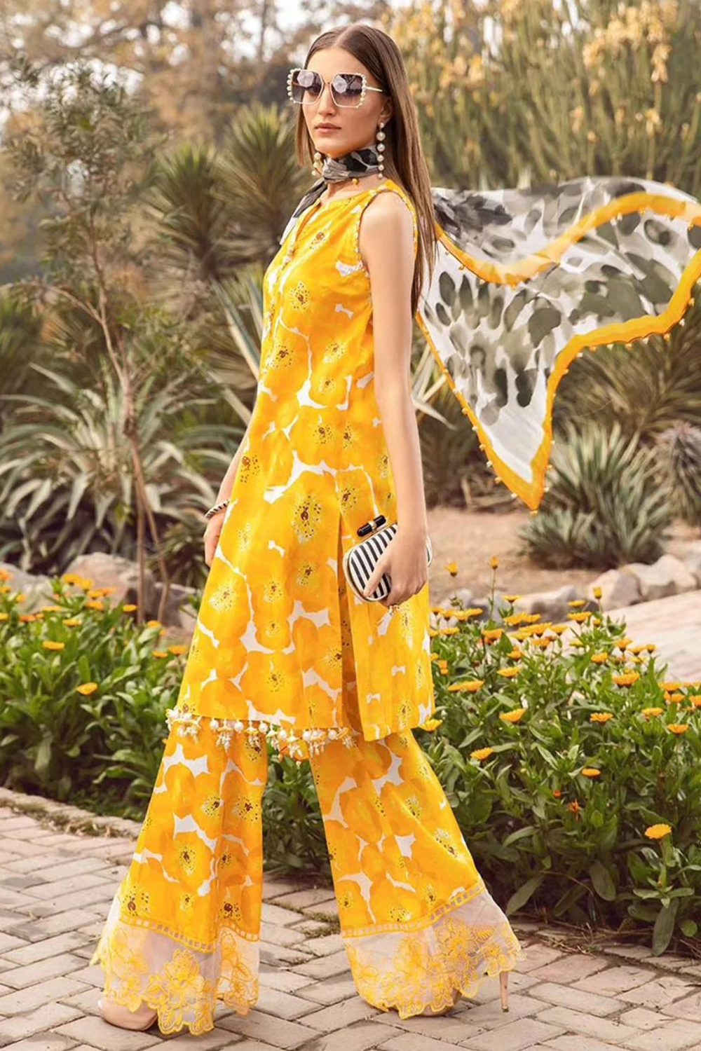 3PC Digital Print LAWN Q385